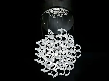 ASTRO - Crystal chandelier by Metal Lux - view 3